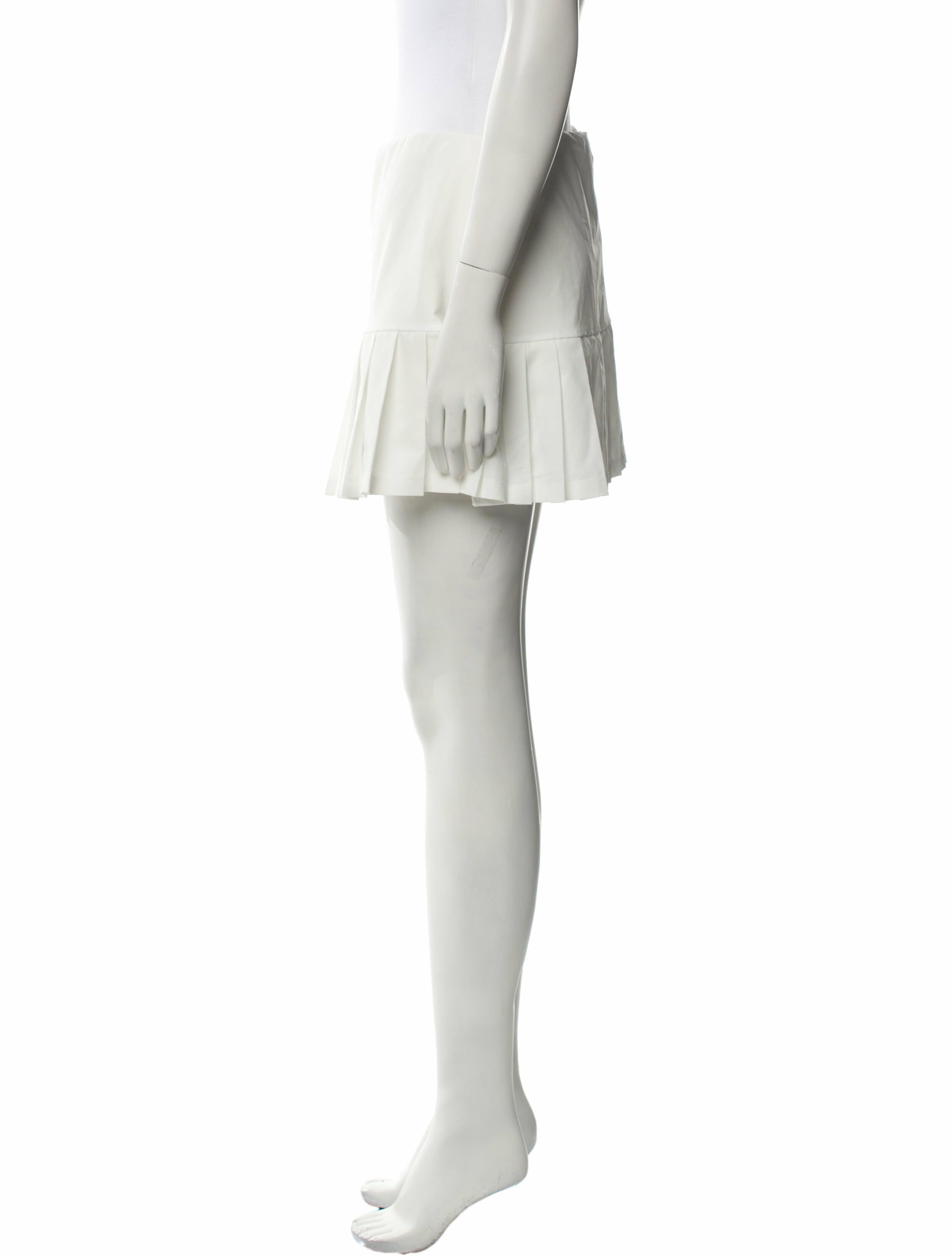 Tory Sport Pleated Accents Mini Skirt